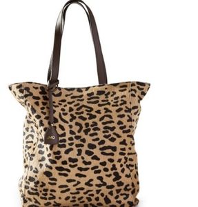 Mark & Graham Dakota Hide Tote - leopard handbag